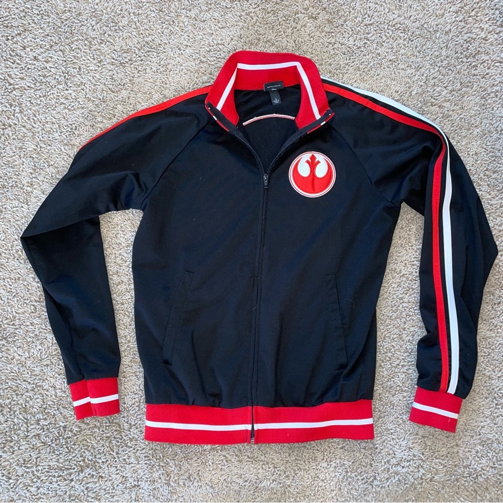 Star Wars Rebel Logo Track Jacket Full Zip Unisex Size Small